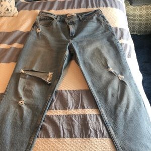 A&F 90s straight, ultra high rise. 32/14